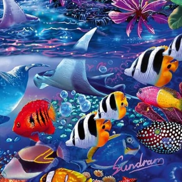 New sealed Ravensburger 500pcs Puzzle-Magical Moonlight Glow in Dark Puzzle - Picture 5 of 16